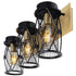 Varaluz Harlequin 3 Light Bath Fixture in Warm Bronze/Gold Finish Model: 612650