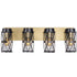 Varaluz Harlequin 4 Light Bath Fixture in Warm Bronze/Gold Finish Model: 612660