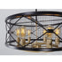 Varaluz Harlequin 6 Light Pendant in Warm Bronze/Gold Finish Model: 612620