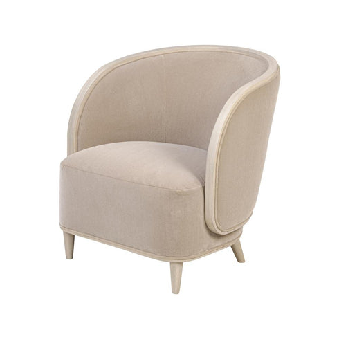 Varaluz Hayworth Accent Chair Ash Blon Mushroom Mohair in Ash Blond/Mushroom Mohair Finish Model: 510CH28A