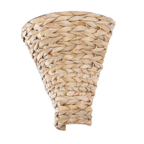 Varaluz Hilton Head 1 Light Sconce French Gol Natural Seagrass in French Gold/Natural Seagrass Finish Model: 502W01FGN