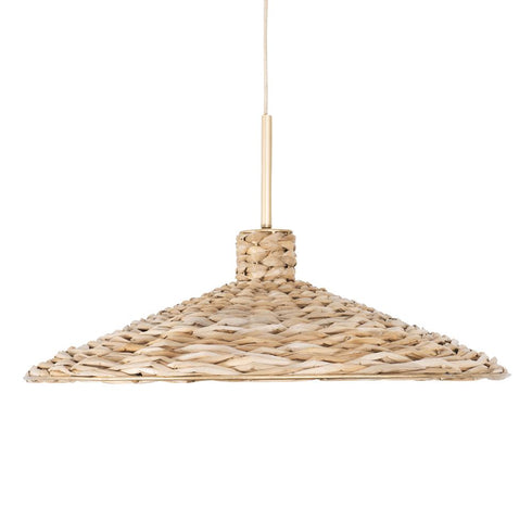 Varaluz Hilton Head 5 Light Large Pendant French Gol Natural Seagrass in French Gold/Natural Seagrass Finish Model: 502P05FGN