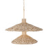Varaluz Hilton Head 9 Light 2 Tier Pendant French Gol Natural Seagrass in French Gold/Natural Seagrass Finish Model: 502P09FGN