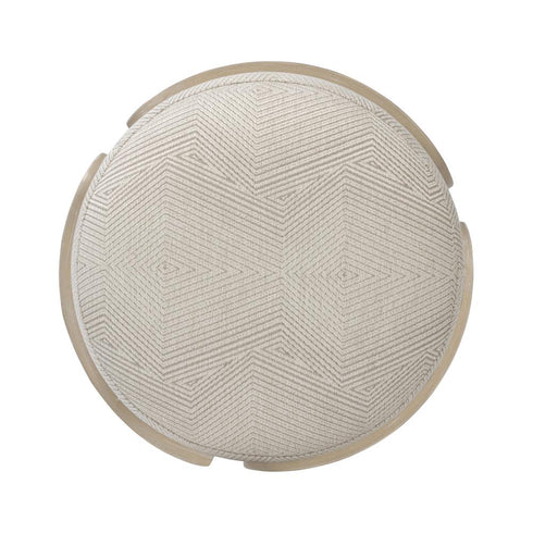 Varaluz Hutton Ottoman Ashe Blonde Oa Ecru in Ashe Blonde Oak/Ecru Finish Model: 513CH17B