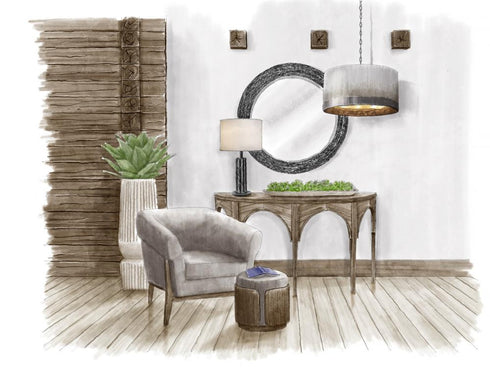 Varaluz Hutton Ottoman Dark Brown Oa Earth in Dark Brown Oak/Earth Finish Model: 513CH17A