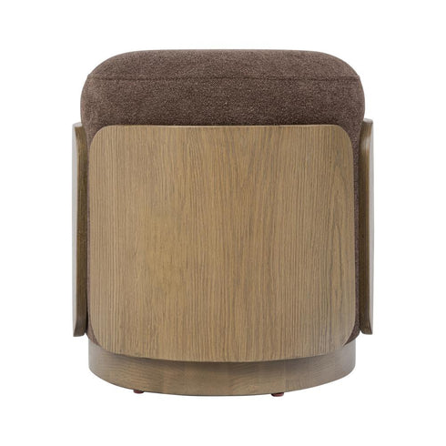 Varaluz Hutton Ottoman Harvest Oa Chocolate in Harvest Oak/Chocolate Finish Model: 513CH17C