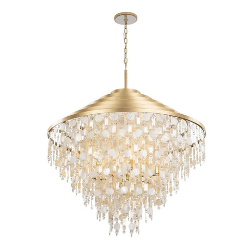 Varaluz Kalani 16 Light Chandelier French Gold Model: 377C16FG