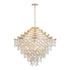 Varaluz Kalani 16 Light Chandelier French Gold Model: 377C16FG