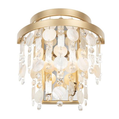 Varaluz Kalani 2 Light Sconce French Gold Model: 377W02FG