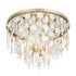 Varaluz Kalani 4 Light Semi Flush French Gold Model: 377S04FG