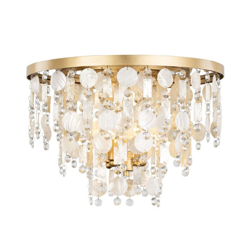 Varaluz Kalani 4 Light Semi Flush French Gold Model: 377S04FG