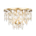 Varaluz Kalani 4 Light Semi Flush French Gold Model: 377S04FG