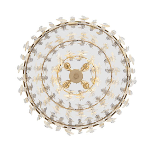 Varaluz Kalani 4 Light Semi Flush French Gold Model: 377S04FG