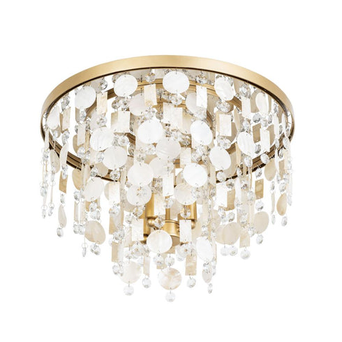 Varaluz Kalani 4 Light Semi Flush French Gold Model: 377S04FG