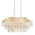 Varaluz Kalani 9 Light Linear Pendant French Gold Model: 377N09FG