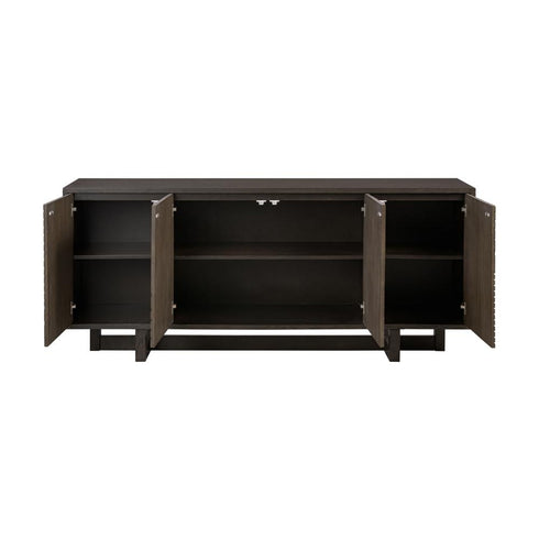 Varaluz Kalen Credenza Aged Barre Dark Brown Oak in Aged Barrel/Dark Brown Oak Finish Model: 507ST78A