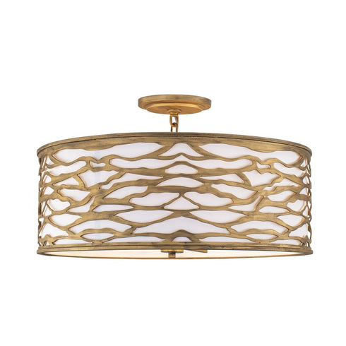 Varaluz Kato 5 Light Convertible Semi Flus Pendant Model: 348S05HG