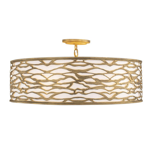 Varaluz Kato 6 Light Convertible Semi Flus Pendant Model: 348S06HG