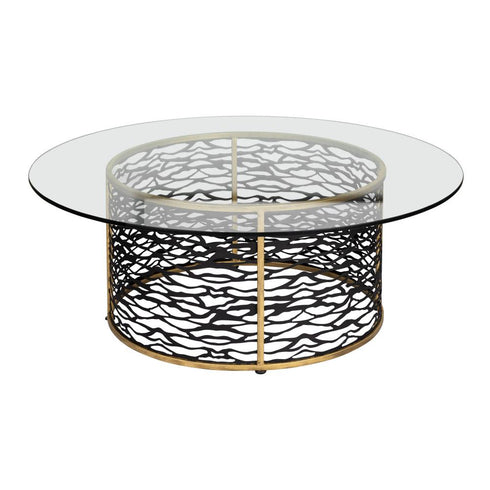 Varaluz Kato Coffee Table Havana Gol Carbon Model: 348TC46HGCB