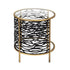 Varaluz Kato End Table Havana Gol Carbon Model: 348TE18HGCB