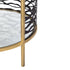 Varaluz Kato End Table Havana Gol Carbon Model: 348TE18HGCB