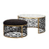 Varaluz Kato Nesting Coffee Table And Ottoman Model: 348TC32NHGCB
