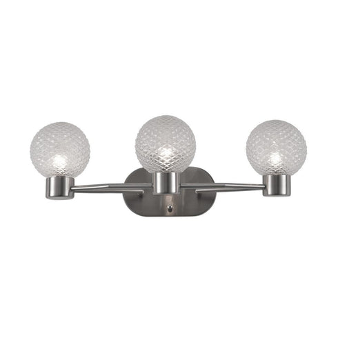 Varaluz Kiara 3 Light Bath Brushed Nickel Model: 358B03BN