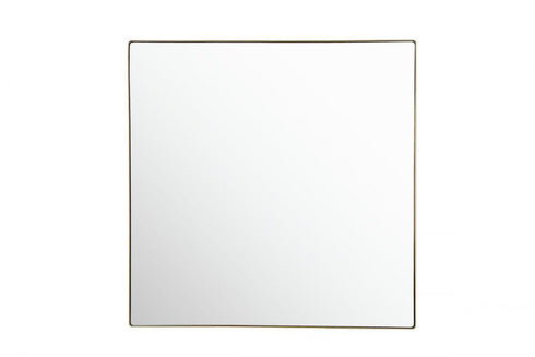 Varaluz Kye 40x40 Rounded Square Wall Mirror Gold Model: 407A06GO
