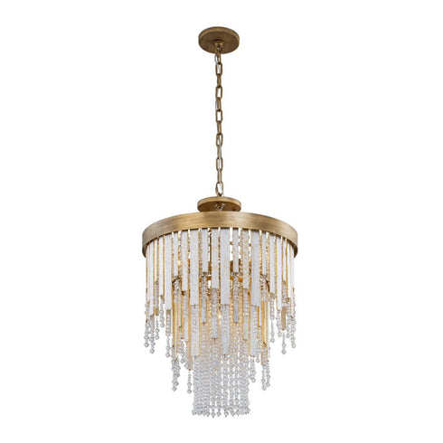 Varaluz Lafayette 4 Light Chandelier Havana Gold Model: 359C04HG