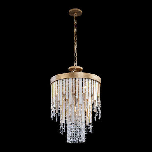 Varaluz Lafayette 4 Light Chandelier Havana Gold Model: 359C04HG