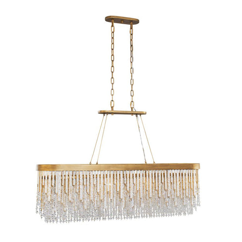 Varaluz Lafayette 6 Light Linear Pendant Havana Model: 359N06HG
