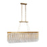 Varaluz Lafayette 6 Light Linear Pendant Havana Model: 359N06HG