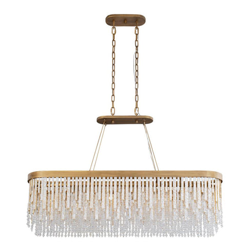 Varaluz Lafayette 6 Light Linear Pendant Havana Model: 359N06HG