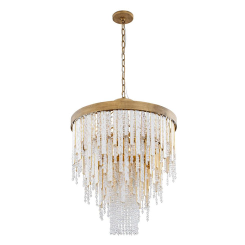 Varaluz Lafayette 7 Light Chandelier Havana Gold Model: 359C07HG