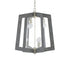 Varaluz Lofty 6 Light 2 Tier Foyer Chandelier Silverad Gray Wood in Steel Finish Model: 268F06SOG