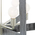Varaluz Lofty 6 Light 2 Tier Foyer Chandelier Silverad Gray Wood in Steel Finish Model: 268F06SOG