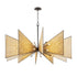 Varaluz Machina 30 Light Chandelier Matte Blac Model: 379C30MBS