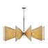 Varaluz Machina 30 Light Chandelier Matte Blac Model: 379C30MBS
