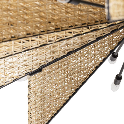 Varaluz Machina 30 Light Chandelier Matte Blac Model: 379C30MBS