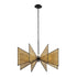 Varaluz Machina 8 Light Chandelier Matte Blac Model: 379C08MBS