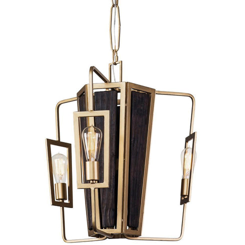 Varaluz Madeira 3 Light Chandelier in Rustic Gold Model: 294C03RG