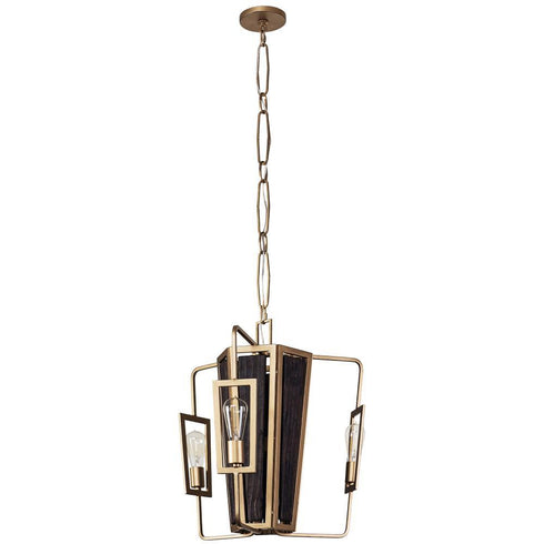 Varaluz Madeira 3 Light Chandelier in Rustic Gold Model: 294C03RG