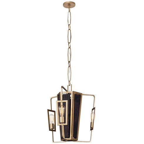 Varaluz Madeira 3 Light Chandelier in Rustic Gold Model: 294C03RG