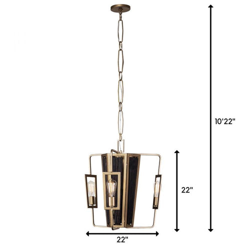 Varaluz Madeira 3 Light Chandelier in Rustic Gold Model: 294C03RG