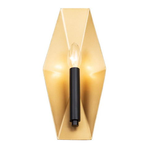 Varaluz Malone 1 Light Sconce Matte Blac French Model: 361W01MBFG