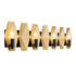 Varaluz Malone 4 Light Bath Matte Blac French Gold Model: 361B04MBFG