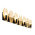 Varaluz Malone 4 Light Bath Matte Blac French Gold Model: 361B04MBFG