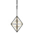 Varaluz Marcia 1 Light Mini Pendant Matte Blac Model: 353M01MBFG