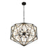Varaluz Marcia 10 Light Pendnat Matte Blac French Model: 353P10MBFG