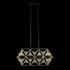 Varaluz Marcia 3 Light Linear Pendant Matte Blac Model: 353N03MBFG